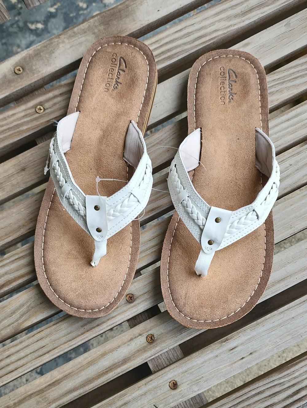 Clarks Collection Ladies Fenner Nerice Flip Flop Sandals